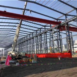 雙梁起重機施工現(xiàn)場